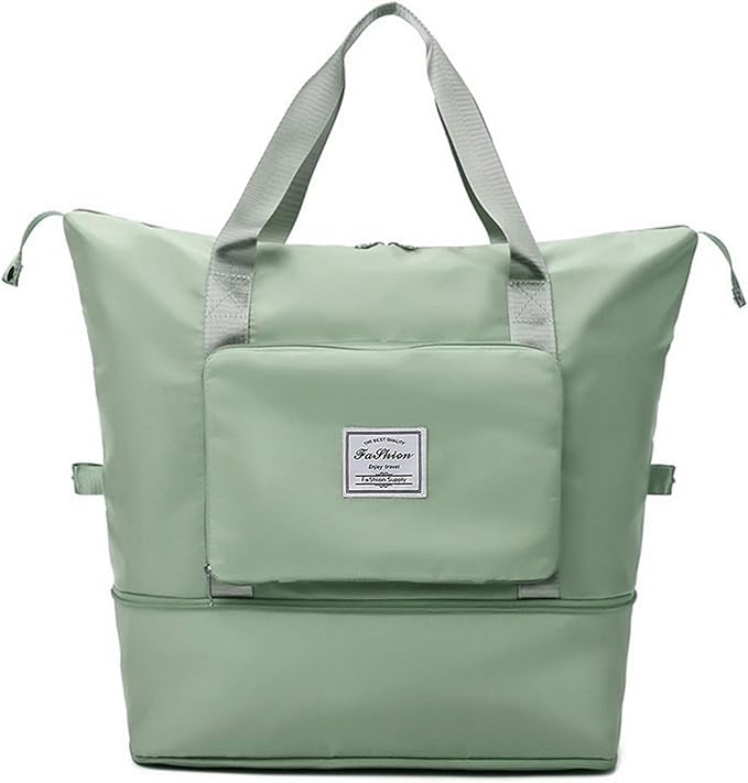Large Capacity Travel Bag, Foldable Travel Bag, Expandable Travel Duffel Bag, Collapsible Waterproof Large Capacity Travel Handbag, Overnight Bag for Women and Man