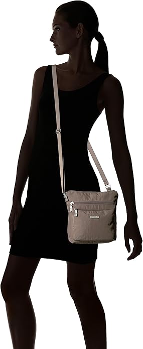 Baggallini Pocket Crossbody Bags for Women 8x8 Small Lightweight Durable Water-resistant Travel Purse W/Rfid