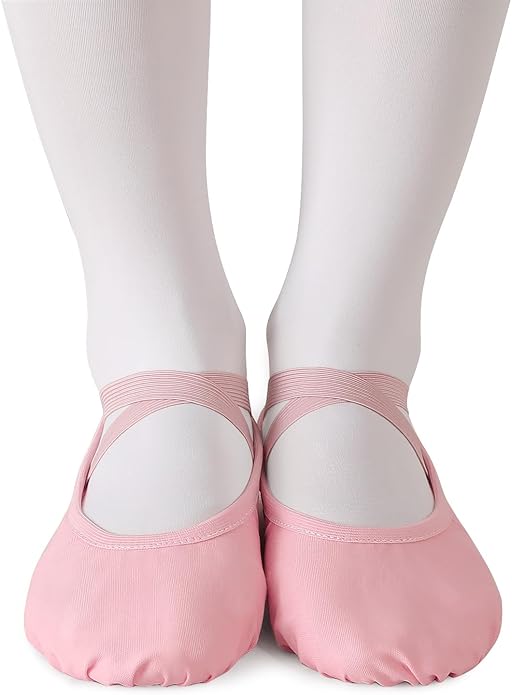 TXJ Sports Ballet Shoes for Women Girls, Women's Ballet Slipper Canvas Dance Shoes Split Sole Yoga Dance Flats