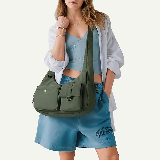 CLUCI Travel Purses for Women, Waterproof Nylon Crossbody Bags for Woman Trendy, Anti Theft Shoulder Handbags for Ladies