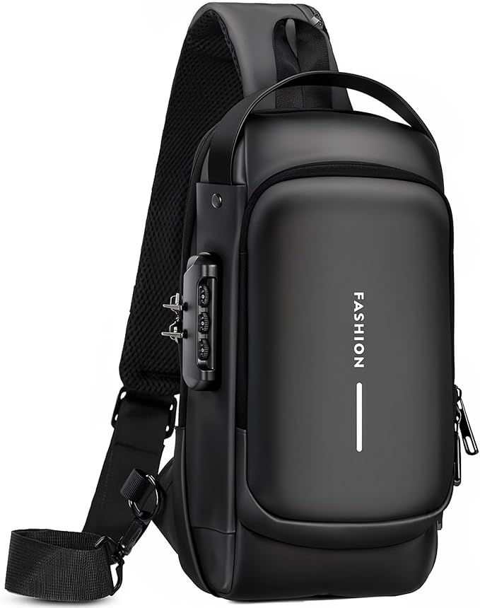 Sling Bag For Women | Anti Theft Crossbody Bags For Women & Men - Travel Hiking Purse Chest Bag Daypack – Black