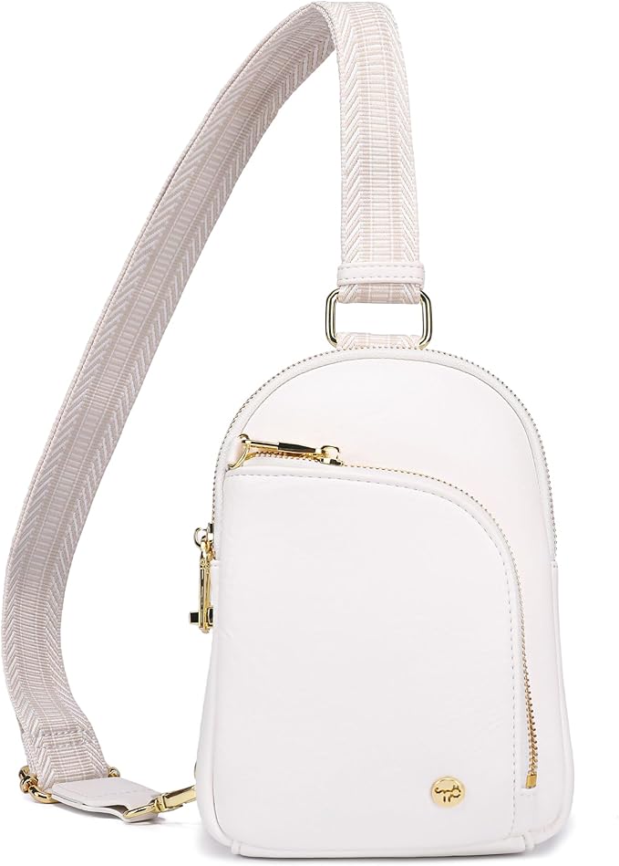 Haytijoe RFID Anti-Theft Sling Bag for Women, Small Crossbody Travel Purse with Locking Zippers, Lightweight Everyday Bag
