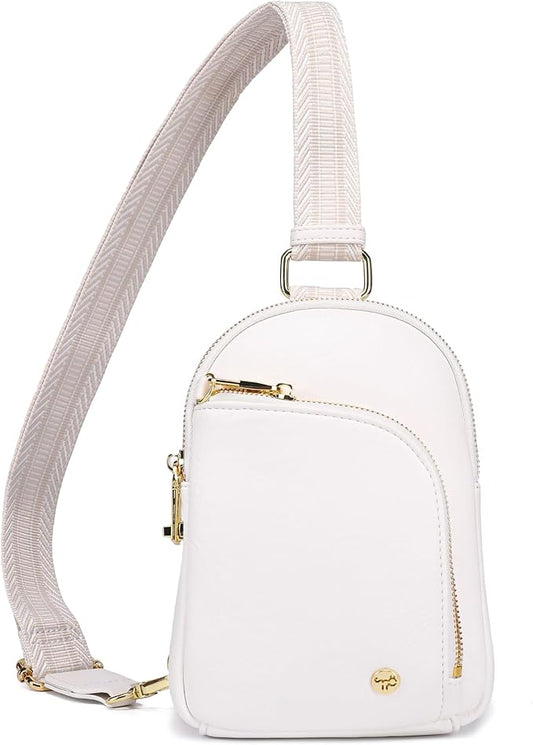 Haytijoe RFID Anti-Theft Sling Bag for Women, Small Crossbody Travel Purse with Locking Zippers, Lightweight Everyday Bag