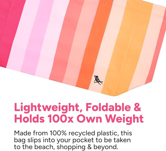 Dock & Bay Everyday Beach Tote Bag - Reusable Carrier Bag for Daily Use - Carries Up to 10kg - 100% Recycled Materials