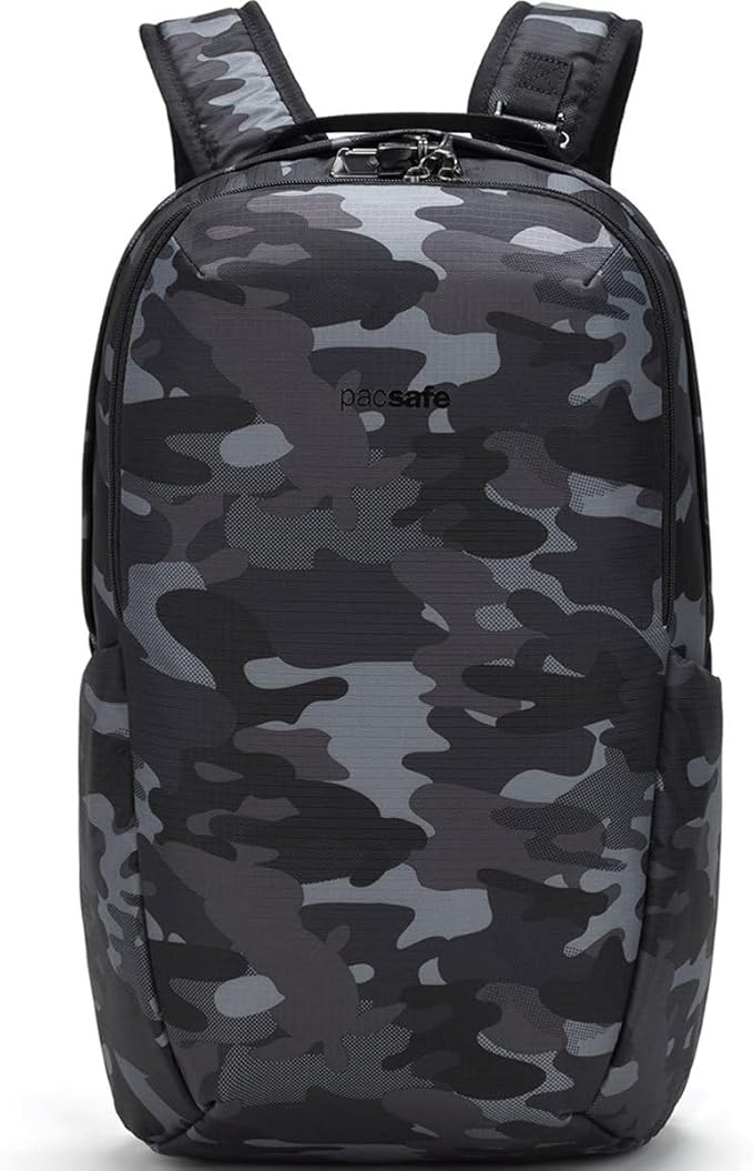 Pacsafe Vibe 25L Anti Theft Travel Pack Casual Daypack, Black