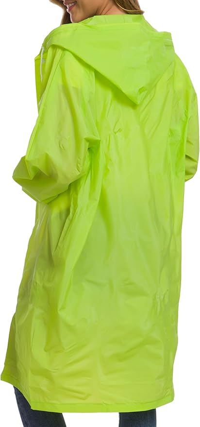 Besshopie EVA Raincoat Waterproof Rain Poncho Reusable Unisex Men Women Long Clear Rain Wear