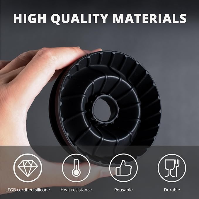 Collapsible Pour Over Coffee Dripper, Silicone Reusable Pour Over Coffee Maker for Camping, Travel, Home&Office, Single Clever Coffee Dripper With 100 Filter Paper #01(1-2 Cup)