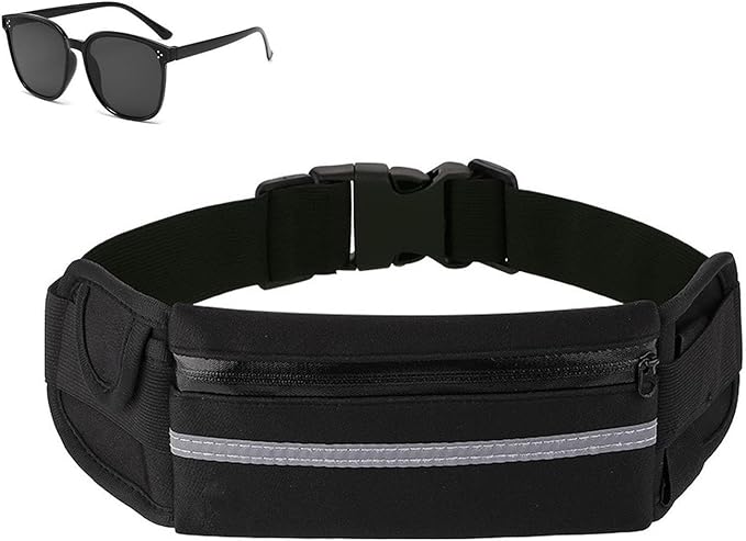 Anti-Theft Invisible Waist Bag, 2026 New Lightweight Adjustable Waterproof & Anti-Theft Money Belt, Multi Outdoor Sports Waist Bag, for Sports, Travel & Daily Use (black)