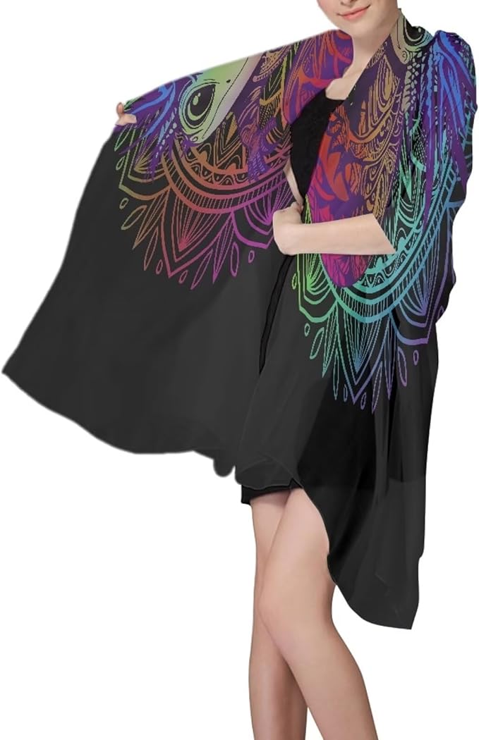 Mandala Salamander Print Quick Dry Beach Towel, Adult Oversized Lightweight Absorbent Compact Beach Towels Sand Free Beach Thin Blanket for Camping Pool Swimming (66"x44" Size S)