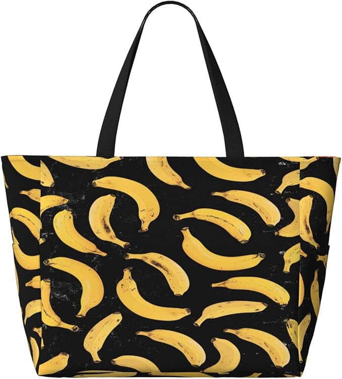 Large Beach Bag for Women Waterproof Foldable Travel Shoulder Tote Bag with Pocket for Weekender Pool Vacation
