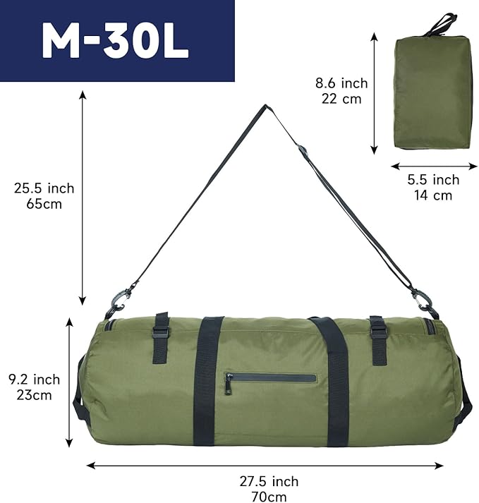Arxus Duffle Bag for Travel 30L/50L/90L Extra Large Luggage Heavy Duty Duffel Bat Bag for Men Sports