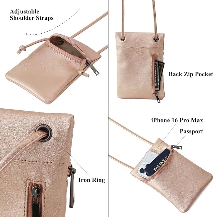 Small Crossbody Women Cell Phone Purse Wallet Bag With Shoulder Strap