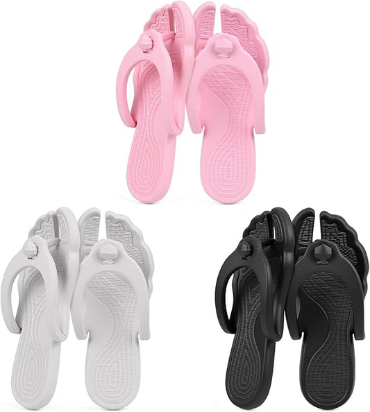 Rosoz Flip Flops for Women Men Foldable Travel Slippers Lightweight Shower Shoes Non-Slip Quick-Dry Bathroom Camp Beach Sandals