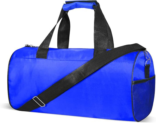C&F BOGMOST Small Gym Bag for Women & Men,Small Lightweight Duffel Bag Carry On Bags Mini Duffel Travel Bag Waterproof Sports Bags for Workout/Sport/Travel, Blue,Large