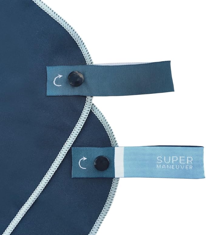 Super Towel for Sports, Travel & Beach — Lightweight, Compact, Absorbent, Quick-Dry, Soft Microfiber Suede — For the pool, bath, gym, yoga, running, hiking, camping & outdoors (Navy, M (20x40"))