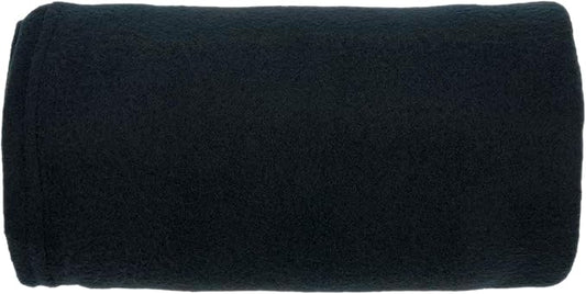Brookstone Travel Blanket - 2-in-1 Super Soft Fleece Lightweight Throw Blanket with Carrying Pouch, Airplane & Car Travel Essentials, Black Foot Pocket