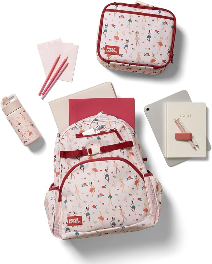 Simple Modern Large Kids Backpack for School Girls and Boys | Elementary Backpack for Teen | Fletcher Collection | Kids - 16" tall | Confetti