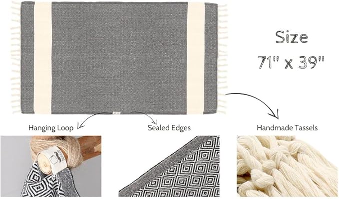Bazaar Anatolia Turkish Beach Towel – 100% Cotton, Quick Dry, Sand Free Towel for Bathroom, Camping, Travel, Orange – Oversized 71x39 Inches – Diamond Orange