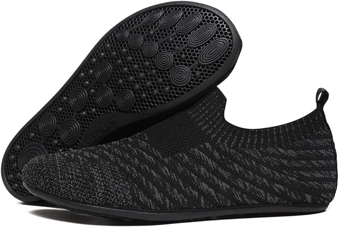 SLEVEL Lightweight Non Slip Travel Indoor Grip House Slipper Socks Unisex Adult Around The House Floor Home Shoes for Women Men