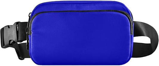 Fanny Pack for Women Men Water Resistant Fashion Waist Packs with Adjustable Strap Belt Bag for Travel Workout Jogging Hiking Medium Blue