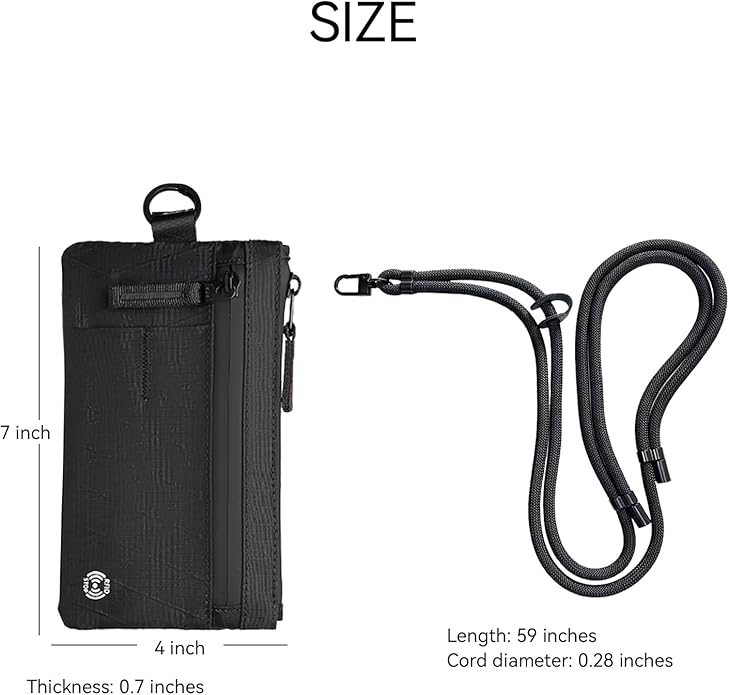 RFID Blocking Passport Holder Travel Neck Wallet