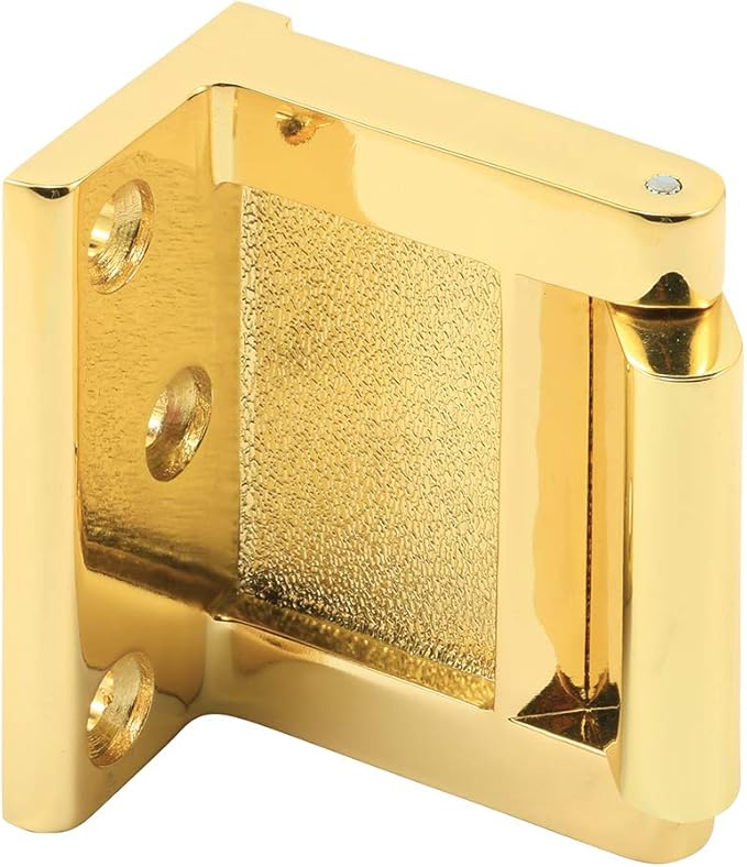 Prime-Line MP4933 Hotel Door Blocker/Door Stop in Bright Brass (Single Pack)