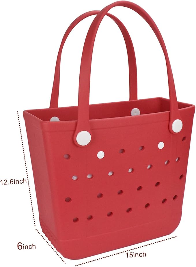 Lightweight Extra large Rubber Beach Bag Small mini Tote Bag for Gym Waterproof medium Open Handbag for Pool Sports