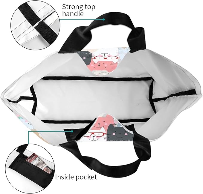 Tote Bag for Women Large Beach Bag Reusable Grocery Bags Handbag for Travel Shopping