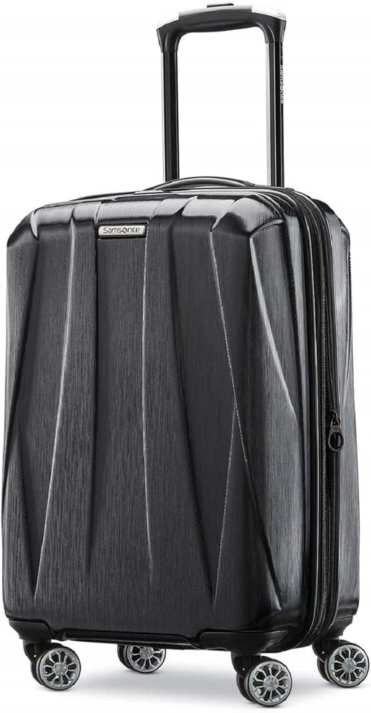 Samsonite Centric 2 Hardside Expandable Luggage with Spinner Wheels, Black, Carry-On 20-Inch