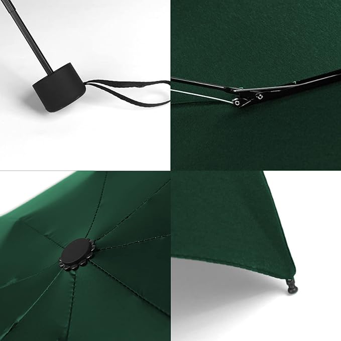 GAOYAING Compact Travel Umbrella with Case Sun&Rain Lightweight Small and Compact Suit for Pocket