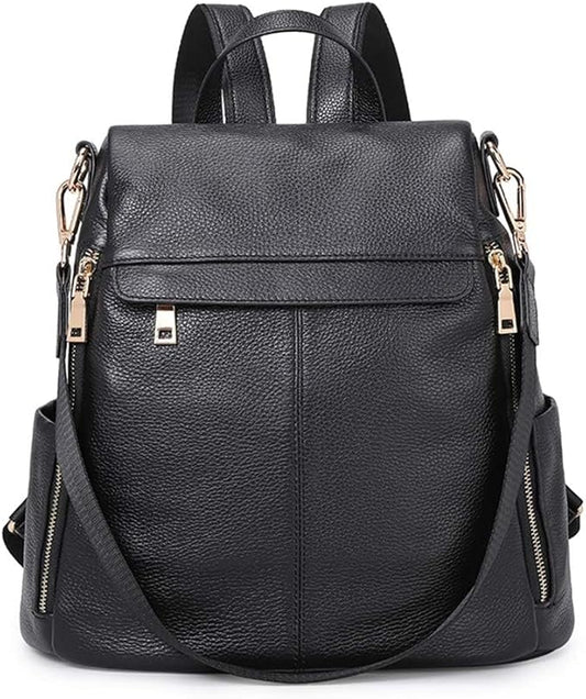 Kattee Women's Anti-Theft Backpack Purse Genuine Leather Shoulder Bag Fashion Ladies Satchel Bags