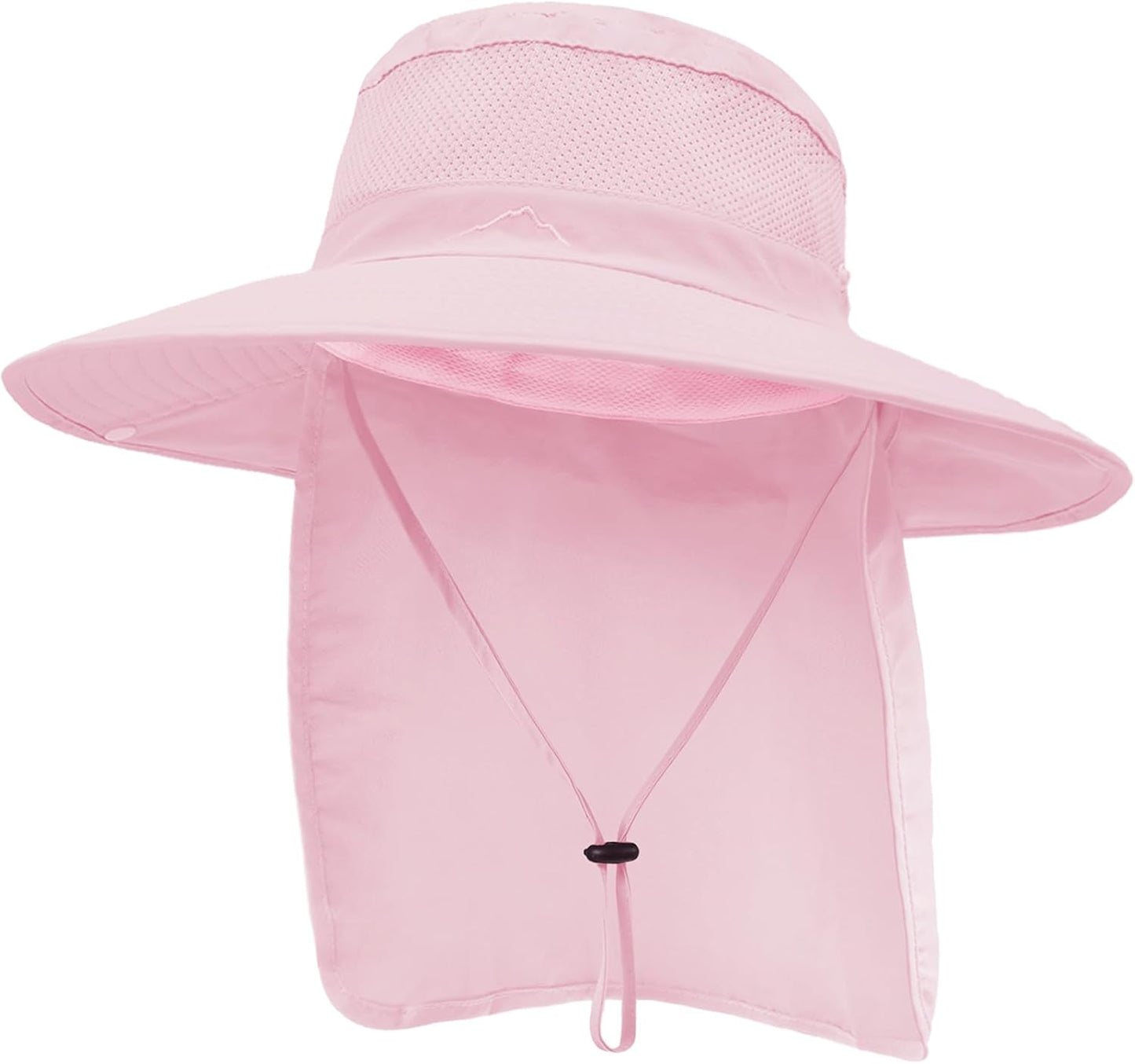 Outdoor Sun Hats with Stowable Neck Flap for Men Women UPF 50+ Mesh Summer Bucket Hat Wide Brim for Fishing Safari Hiking
