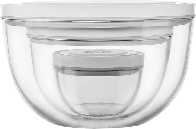 ZWILLING Fresh & Save BOWLS 3-pc Glass Vacuum Bowl Set