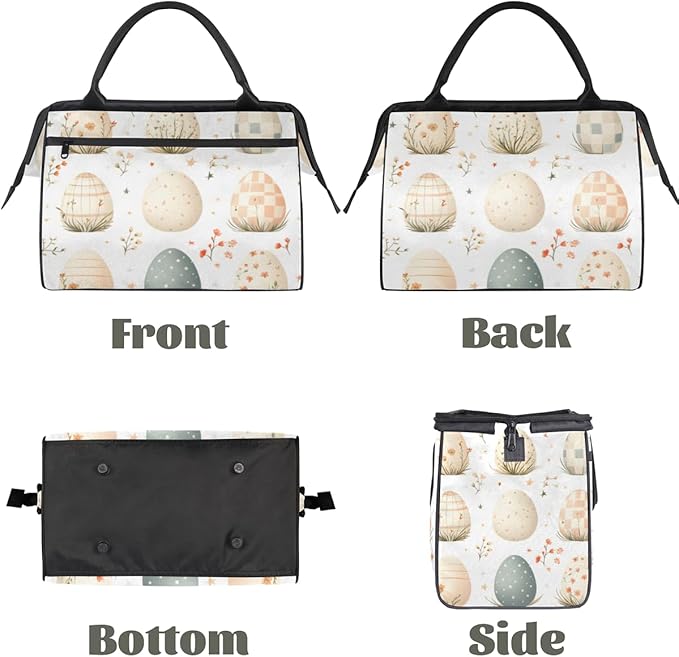 Funny Easter Overnight Weekender Bag for Women Men Travel Duffel Bags Waterproof Luggage Carry on Sports Yoga Gym Bag