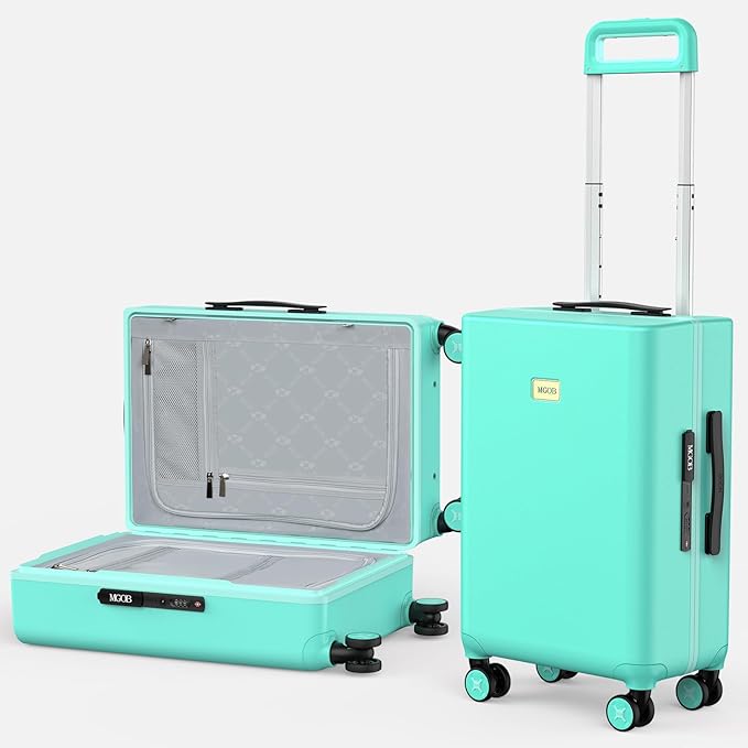 20 Inch Carry-on Luggage Zipperless for Women, Hardside Rolling Suitcase with Spinner Wheels & TSA Lock,PC Lightweight Carry on Luggage Airline Approved 22x14x9 Hard Case