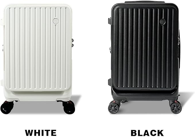 Carry on Luggage 22x14x9 Airline Approved, Hard Shell Carry on Suitcases with Wheels, Top-open Design Luggage with Spinner wheels, Expandable Suitcase with YKK zipper, Lightweight and Durable.