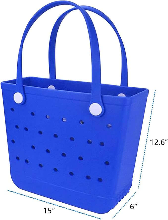 Lightweight Extra large Rubber Beach Bag Small mini Tote Bag for Gym Waterproof medium Open Handbag for Pool Sports