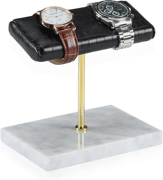 LYS&LYX Watch stand watch display stand watch holder watch Handcrafted watch holder (2--white/glod/croco)