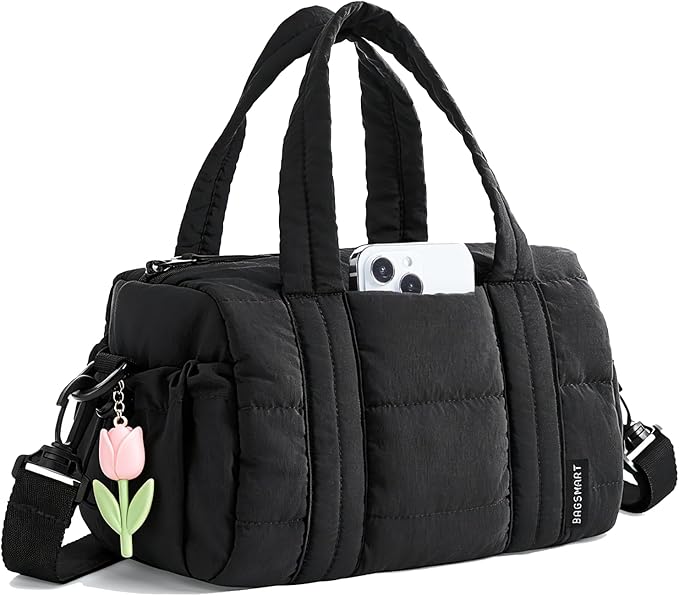 BAGSMART Reiki Gym Bag for Women, Mini/Medium Crossbody Bags for Women, 5L Dance Bag with Detachable Strap, 15L Yoga Mate Bag with Wet & Dry Pocket