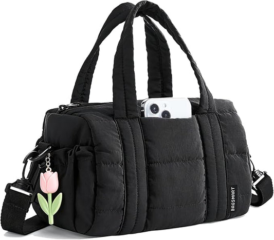 BAGSMART Reiki Gym Bag for Women, Mini/Medium Crossbody Bags for Women, 5L Dance Bag with Detachable Strap, 15L Yoga Mate Bag with Wet & Dry Pocket