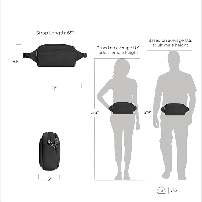 Travelon Anti-Theft Roam XL Belt Bag