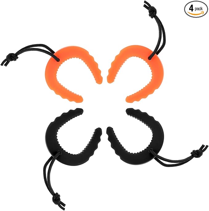 4 PCS First Responder Door Stop, Door Jam for Law Enforcement Door Pinch Guard from Closing Edge Door Finger Guards Security Emergency Police Door Stoppers (Orange, Black)