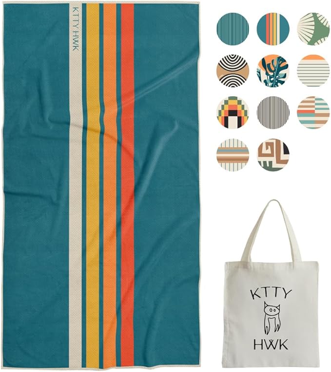 Sand-Free Beach Towel, Single Towel for Unisex Size 72x34in (North Shore)