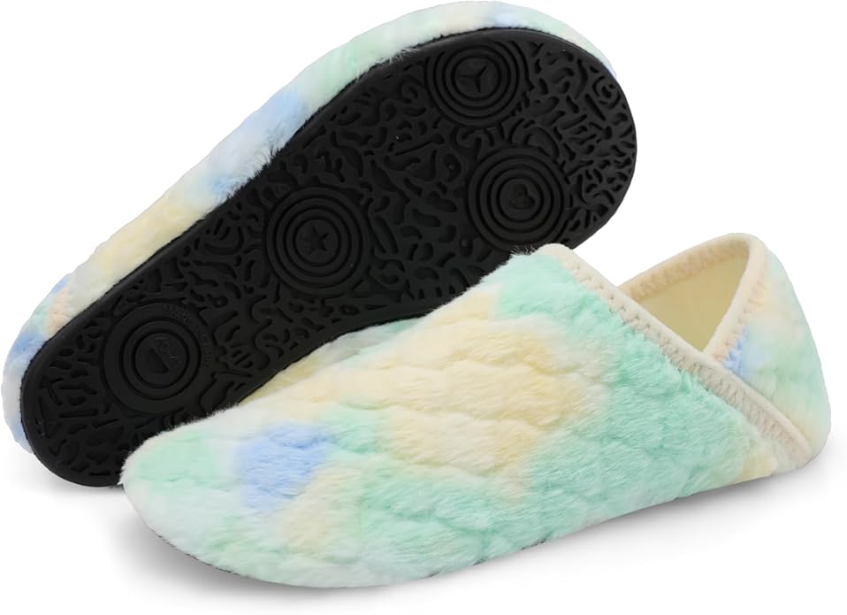 Scurtain Unisex Adults Rubber Sole Slippers
