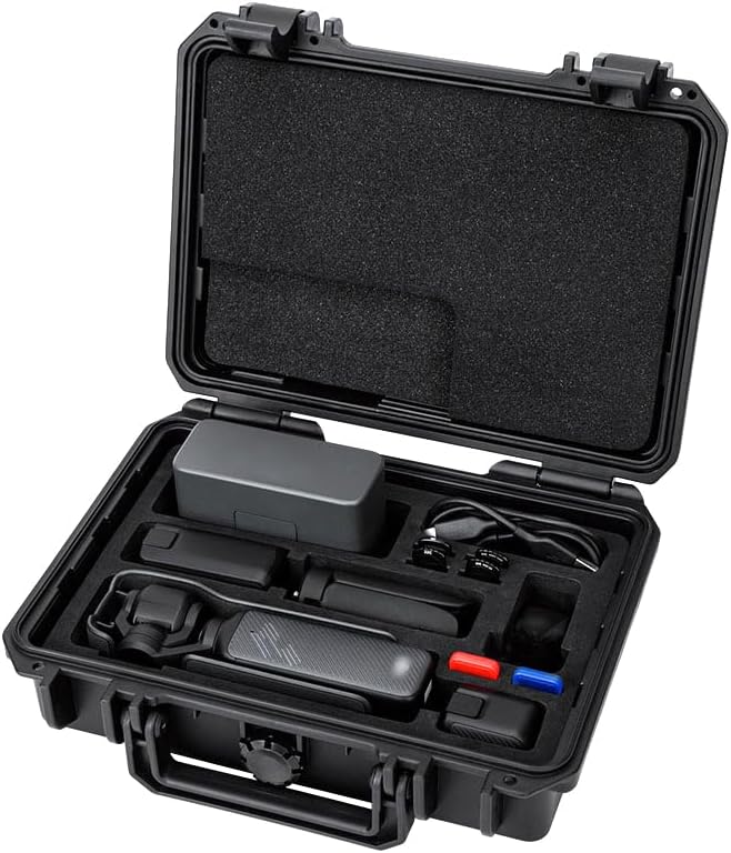 KIWIFOTOS Waterproof Hard Case for DJI Osmo Pocket 3 Creator/Power Expansion Combo Waterproof DJI Mic 2 Pocket 3 Accessories Travel Vlogging Camera Protective Case Outdoor