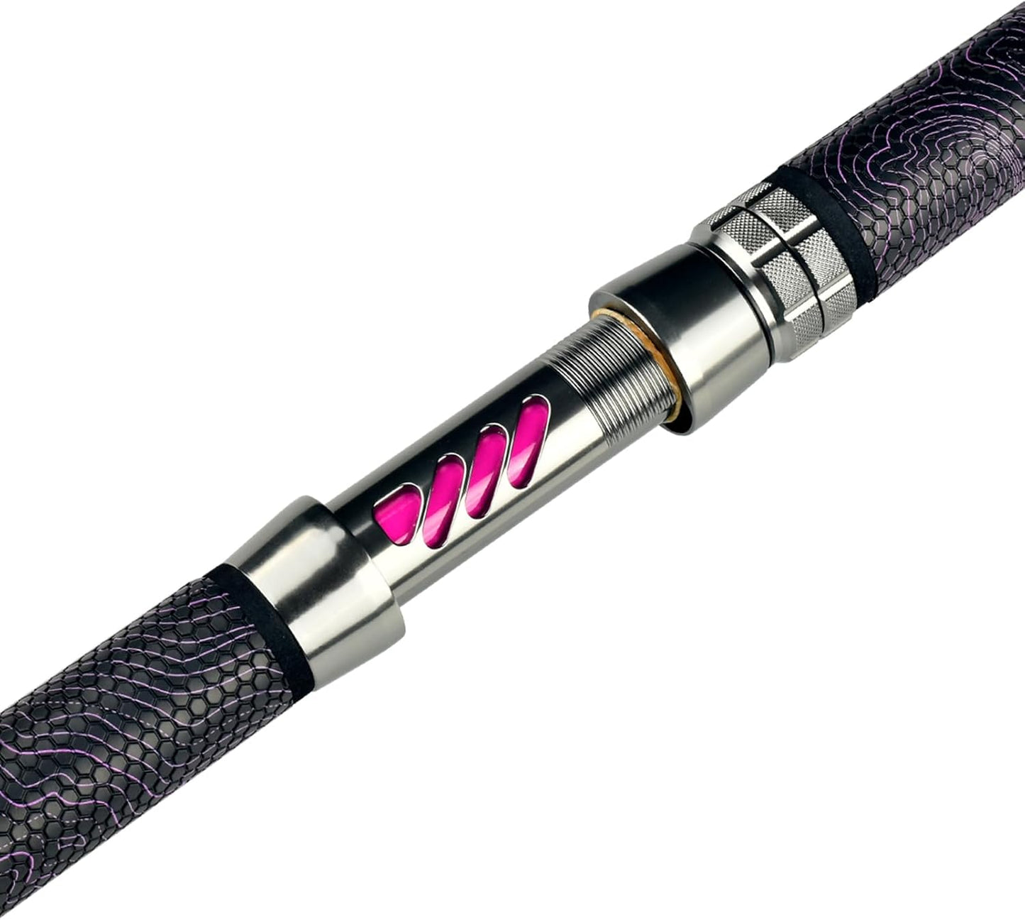 Monster Catfish Fishing Rod - 7' Medium Heavy, 1-Piece Glow in Dark Casting Rod, S-Glass & Carbon Graphite Blend, Durable EVA Foam Super Grip, Catfish Pole for Night Fishing