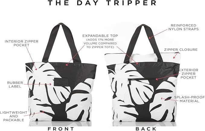 ALOHA Collection Day Tripper Tote | Lightweight, Packable, and Splash-Proof Beach Tote Bag | Easy to Clean