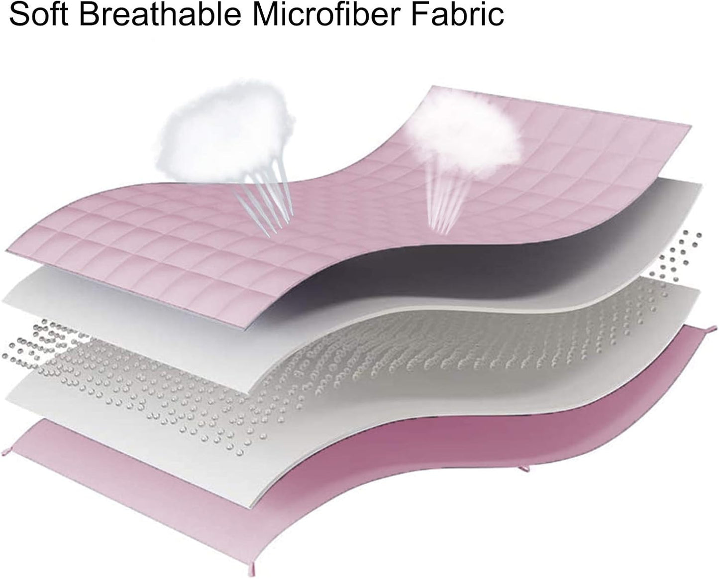 L'AGRATY Weighted Blanket - 40"x60" 7lbs Cooling Breathable Microfiber Material with Glass Beads Small Blanket All-Season Summer Fall Winter Soft Thick Comfort