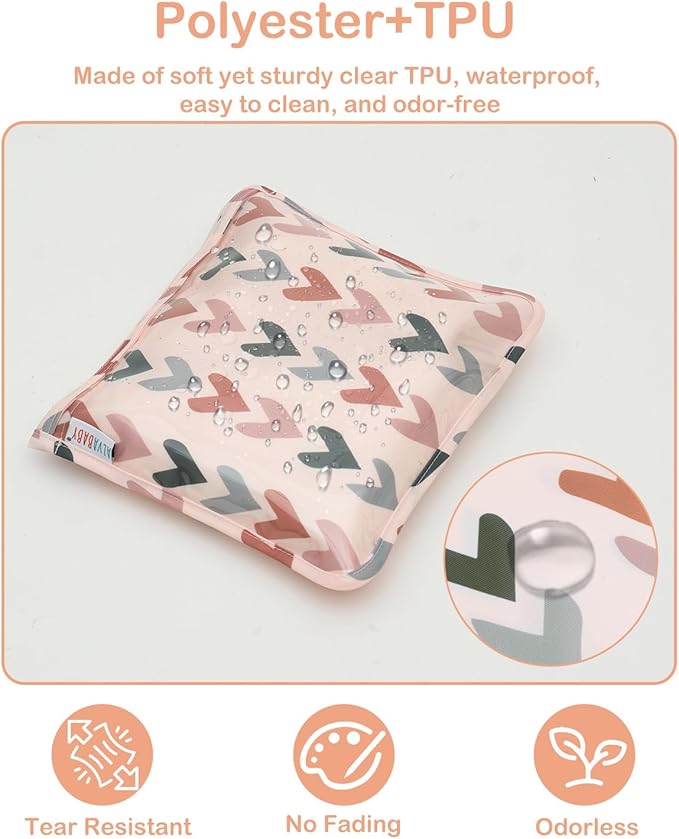 ALVA Diaper Bag Pouches | 3pcs Mess-Proof Travel Toiletry | TSA Approved Toiletry Bag | Cosmetic Makeup Bag Diaper Organizer for Baby and Mom Essentials