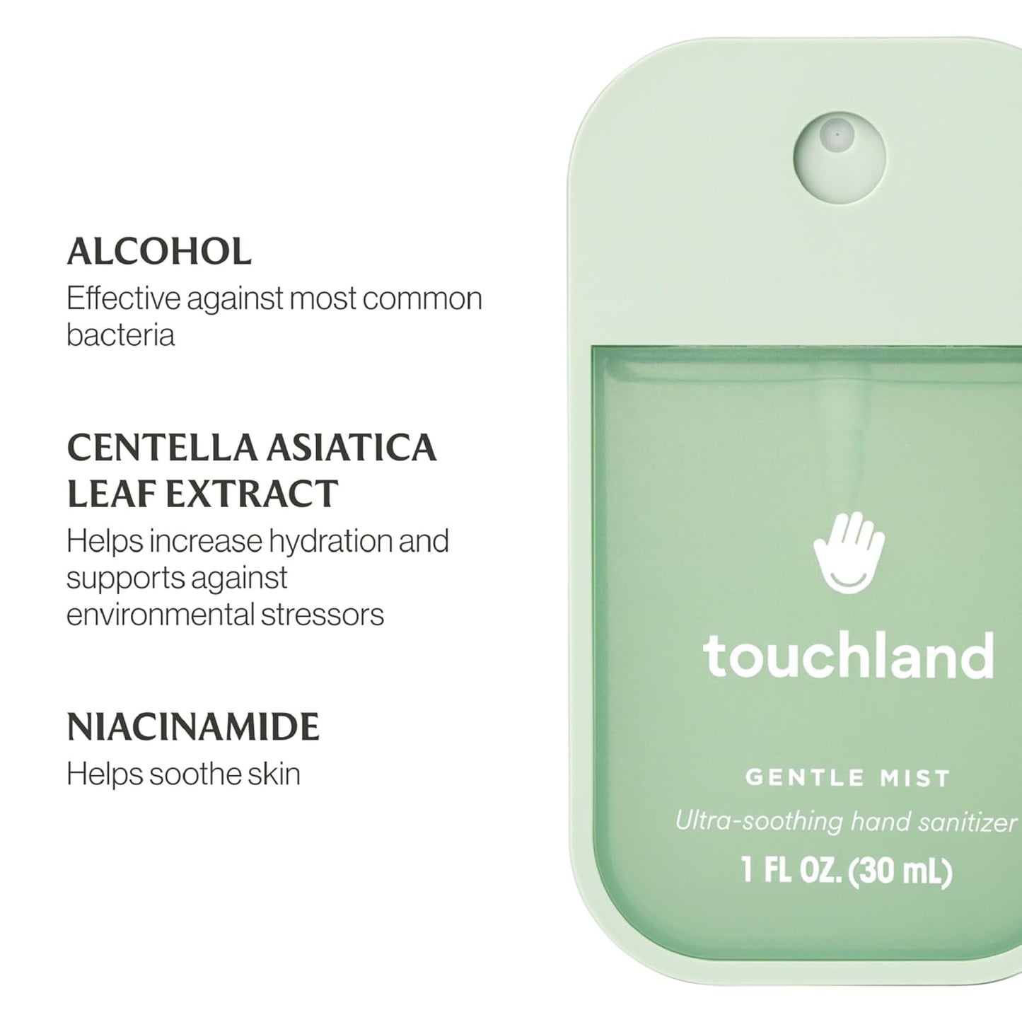 Touchland Glow Mist + Gentle Mist + White Mist Case, Scented and Stylish Hydrating Hand Sanitizer Spray Bundle, Travel Size Friendly